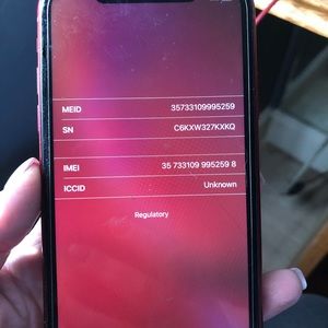 iPhone product red AIDS euc. Back protector included unlocked.